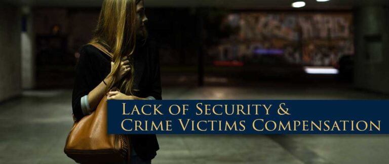 Lack of Security & Crime Victims Compensation Image