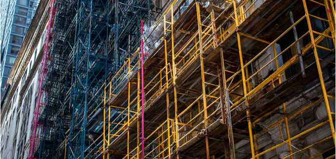Scaffold accident injury on a Bronx construction site