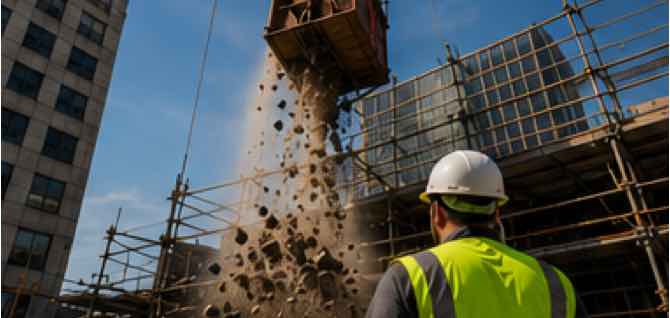 Falling object injury at a Brooklyn construction site