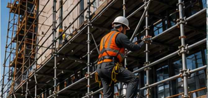 Scaffold accident injury on a Brooklyn construction site