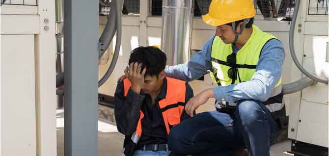 Falling object injury at a Queens construction site