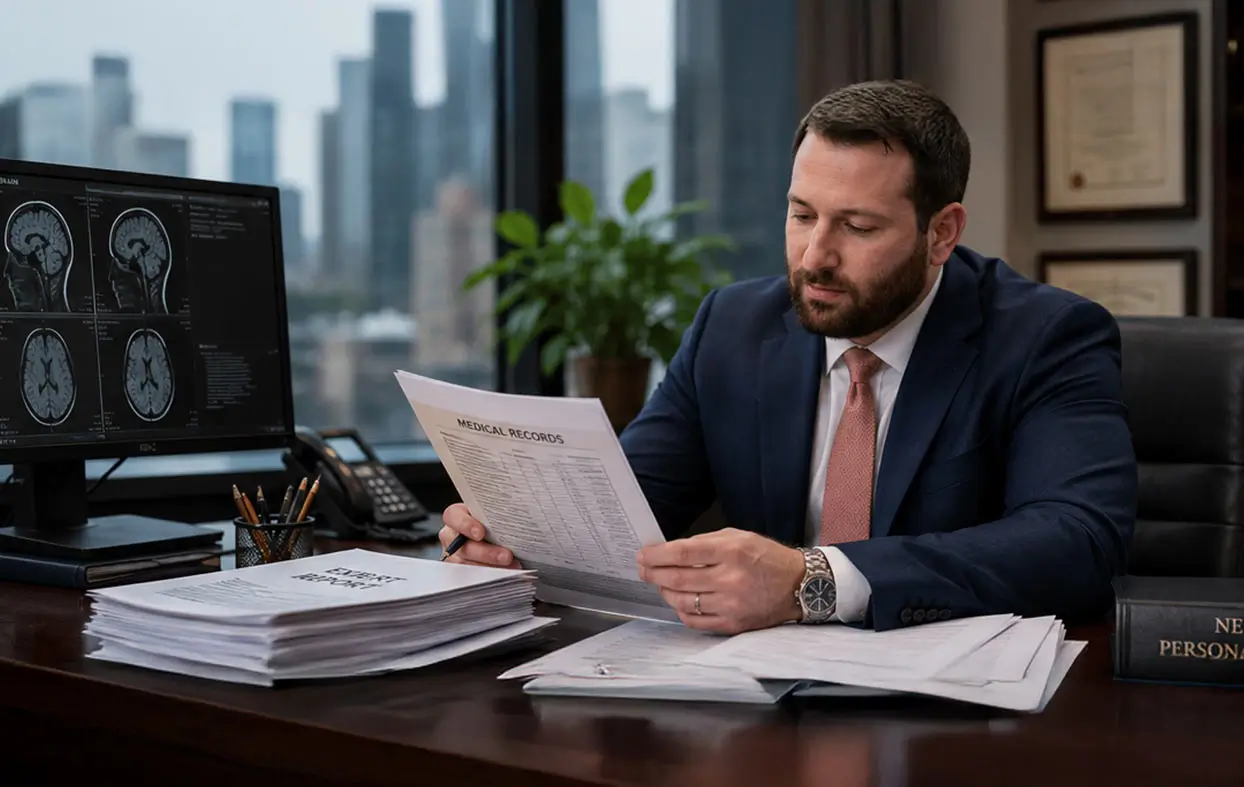 New York brain injury attorney consulting with a client about a traumatic brain injury claim